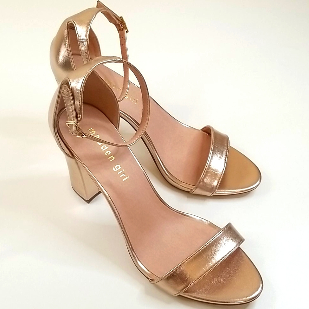 Moving Sale Madden Girl Rose Gold "Bella" Heels